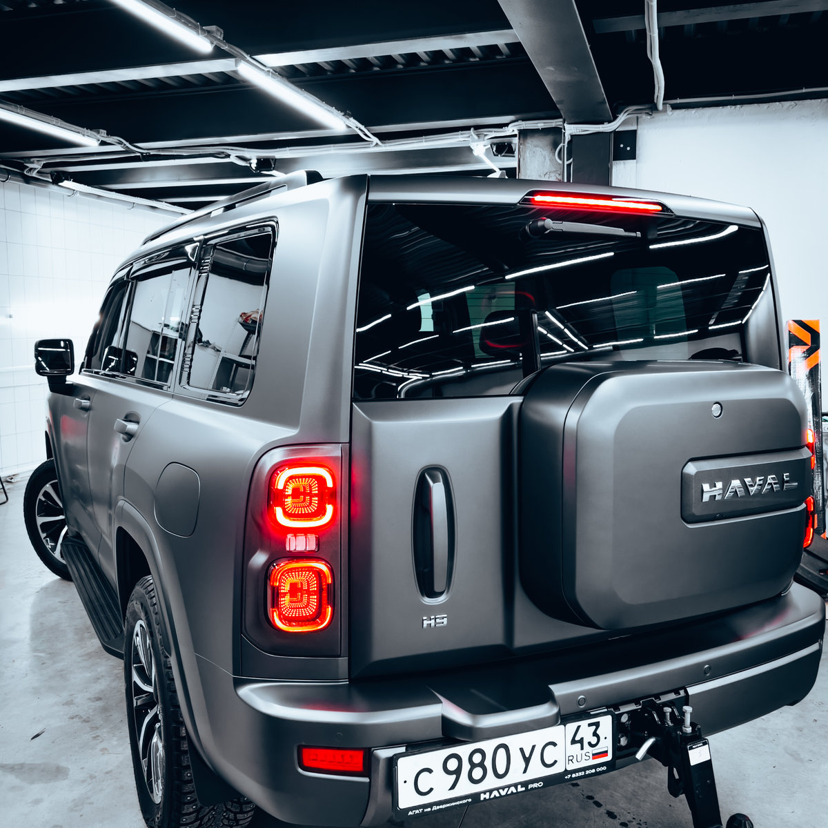 Миниатюра Антигравийная оклейка Haval H9 Pro в матовый полиуретан 