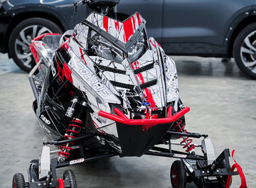 Миниатюра Антигравийная оклейка с дизайном снегохода Polaris